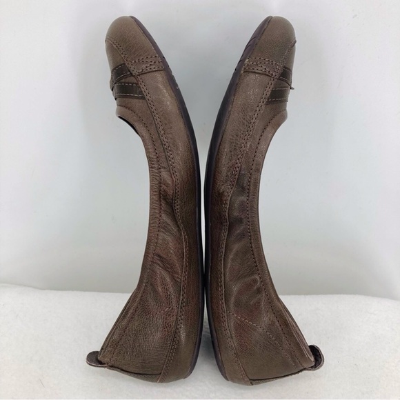 Patagonia Maha Curl Espresso Leather Ballet Flats Size 9 - Picture 5 of 11